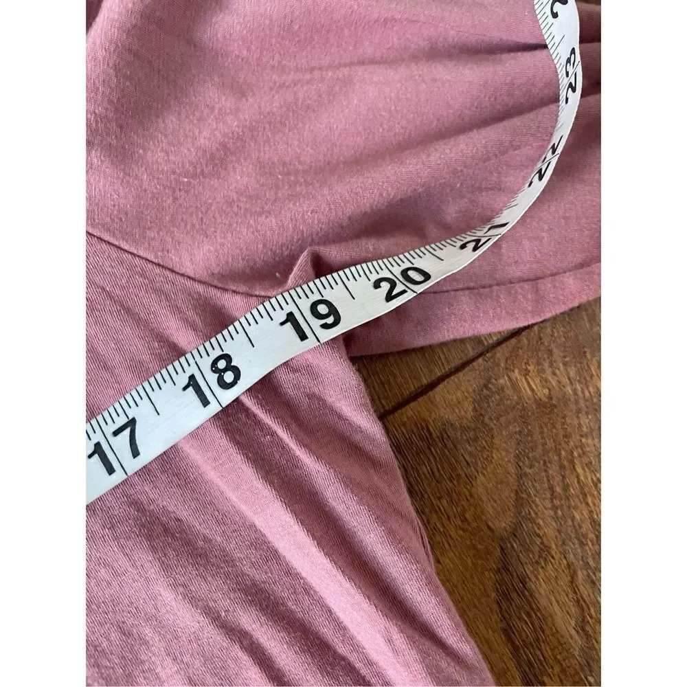 Top shop pink ruffle long sleeve blouse 8